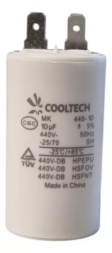 CAPACITOR 10 MF 440 COOLTECH CODIGO:72167