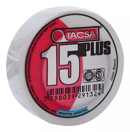 CINTA AISLADORA DE 10 MTS BLANCA TACSA CODIGO:54204