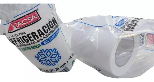 CINTA S/ADHESIVO BLANCA TACSA L/E 70 MM x 18 M CODIGO:54252